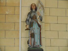 La statuaire, église Saint Médard Pontavert, Jehanne d'Arc